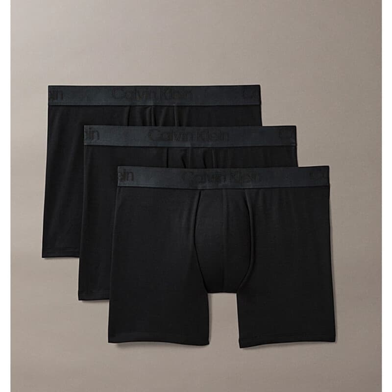 Calvin Klein Heren 3-pack boxershorts - Zwart, S