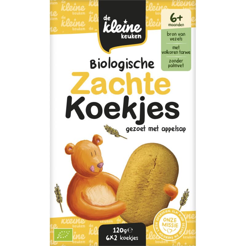 The Little Kitchen Biologische Zachte Koekjes - 120 g