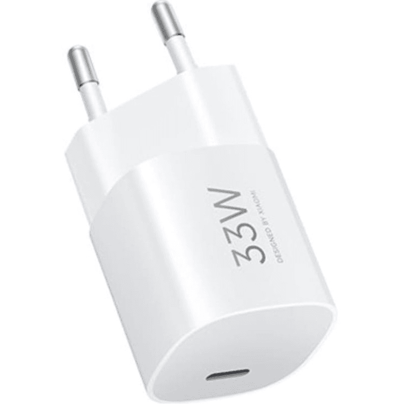 Xiaomi 33W Nano Power Adapter - USB-C Snellader - Power Delivery - Compact Nano Design - EU Stekker - Geschikt voor Xiaomi & andere USB-C apparaten - Veilig opladen met oververhittingsbeveiliging
