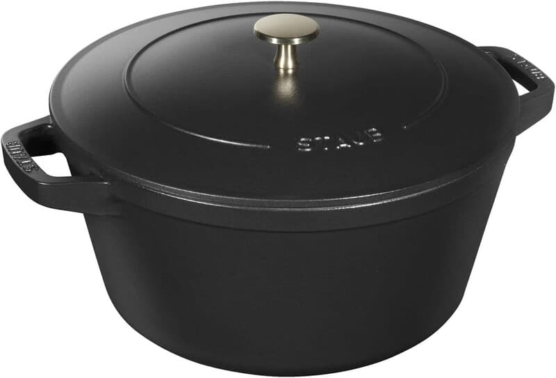 STAUB de Cocotte gietijzeren kookpotset - zwart, 2 stuks