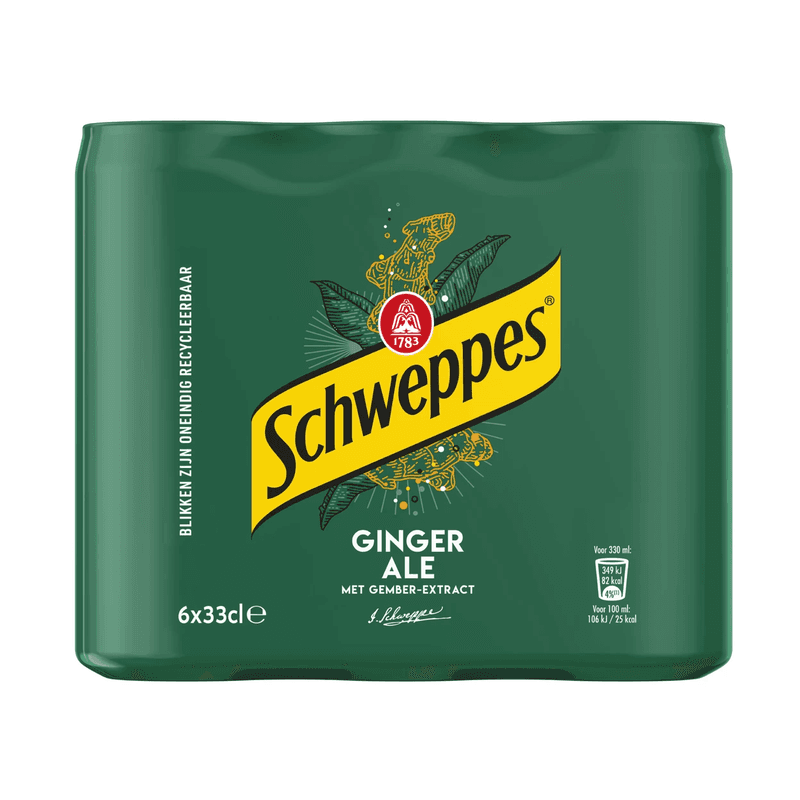 Schweppes Ginger Ale - 6 x 330 ml