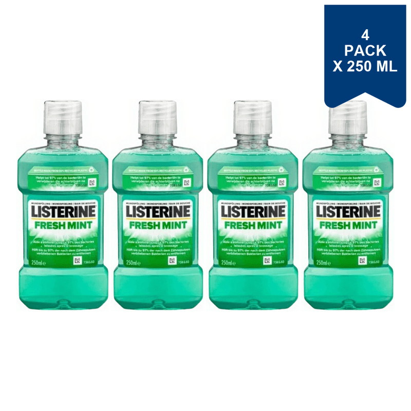 Listerine Listerine Mondwater Frisse Munt 250 ml (4-Pack)