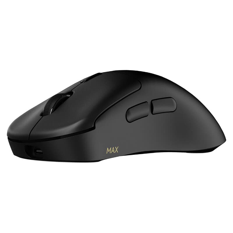 Rapoo VT3 MAX draadloze gamingmuis, echte 8K-pollingsnelheid, lichtgewicht van 53 g, batterijduur tot 750 uur, Nordic nRF54L15 MCU, optische schakelaar van 120 miljoen, 10 programmeerbare knoppen, macro-ondersteuning - zwart