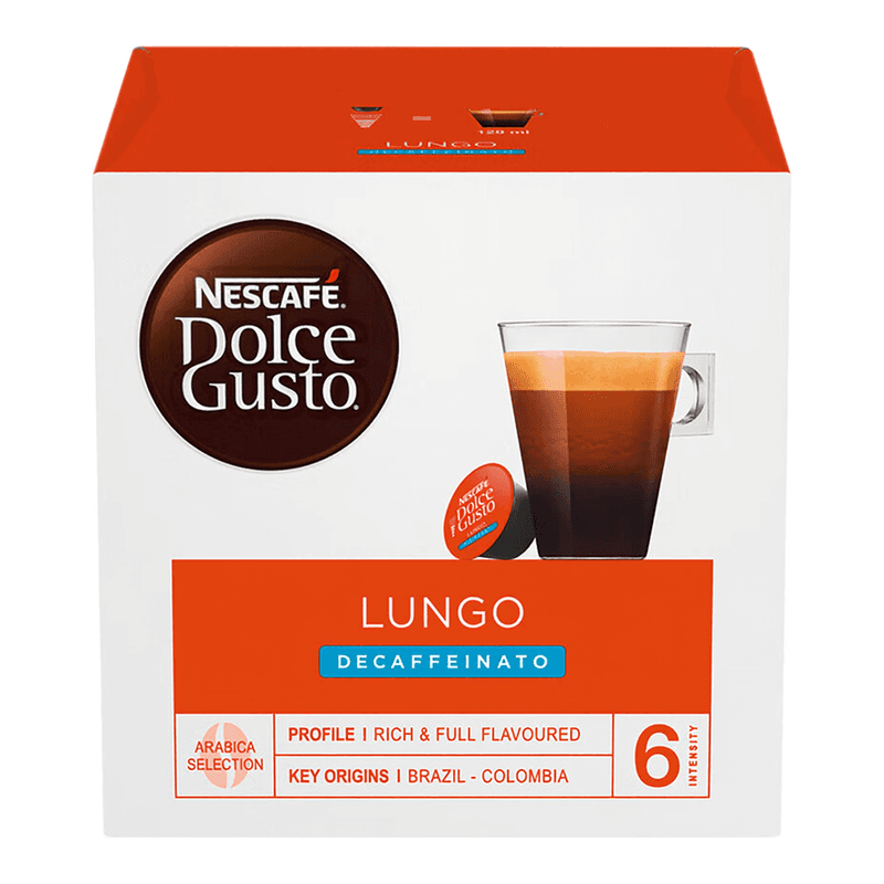 Nescafé Lungo Decaffeinato Koffiecapsules - 16 stuks, 112 g