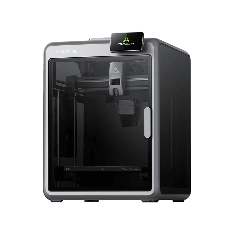 Creality K2 3D-printer - maximale printsnelheid van 600 mm/s, ondersteuning voor CFS multikleurtechnologie, slimme automatische nivellering en AI-camera, bouwvolume van 260 x 260 x 260 mm