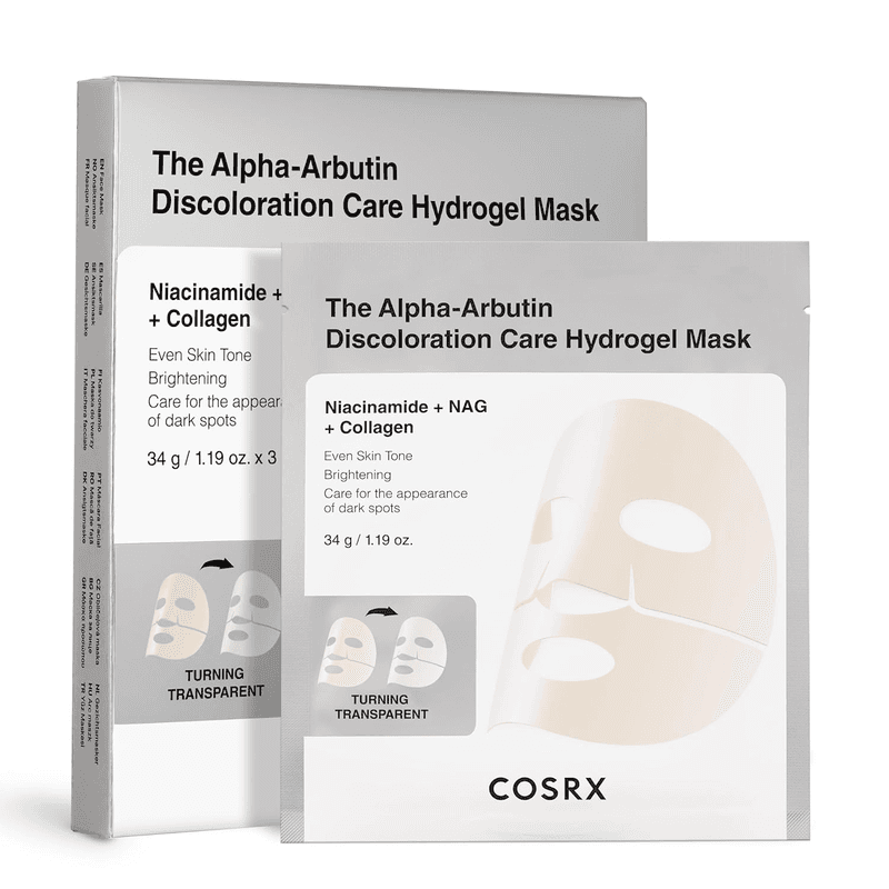 Cosrx Arbutin Pigment Care Water Gel Mask 3 stuks, 34 g x 3