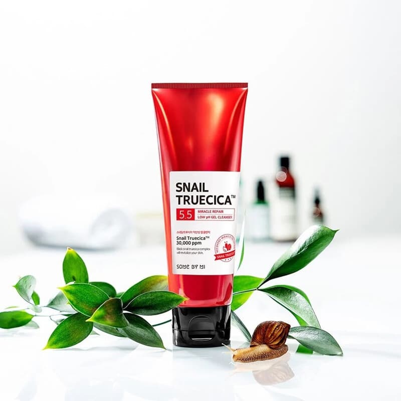 Snail Truecica Miracle Low pH Gel Cleanser - SOME BY MI - Koreaanse huidverzorging