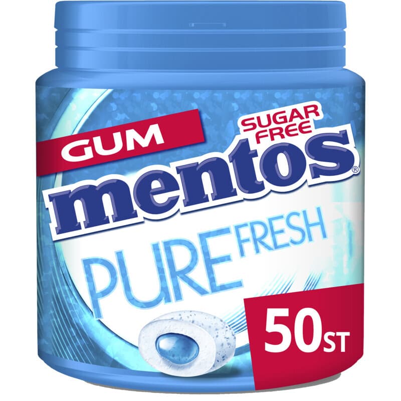 Mentos kauwgom Pure Fresh FreshMint, 50 stuks, 100 g