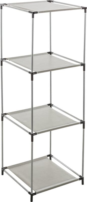 5five 3-laags opbergrek - Grijs, 98 x 34 x 34 cm