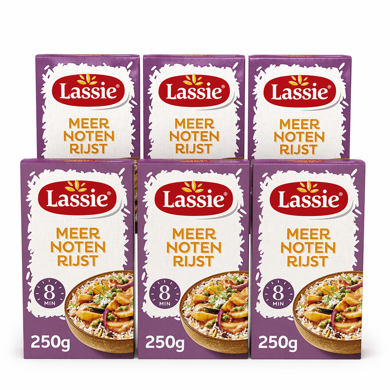 Lassie Meer Notenrijst - 6 x 250 g