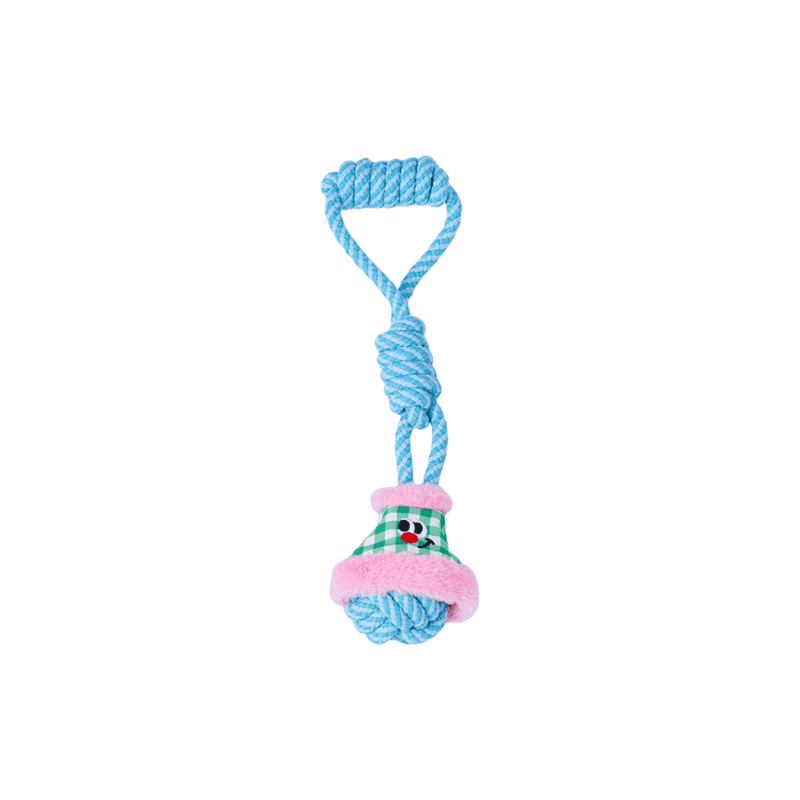 zeze lantaarn-speelgoed met koordknoop (roze/groen)