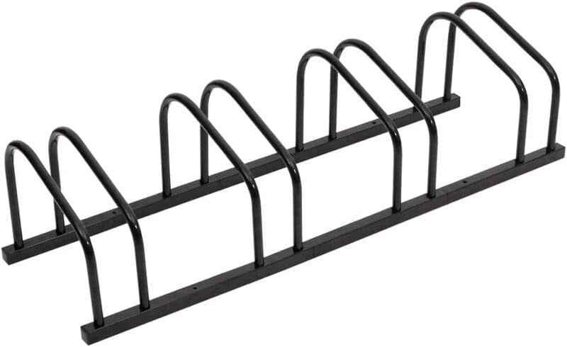 vidaXL Stalen fietsenrek voor 4 fietsen - Zwart, 103,5 x 33 x 26 cm