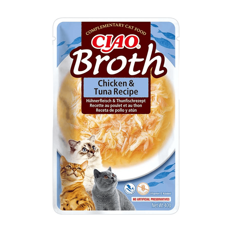 Inaba Churu Bouillon - Kip & tonijn - 40gr - 1ST