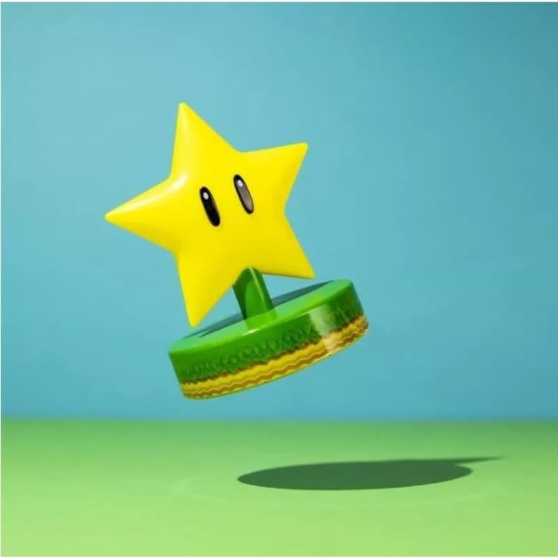 Paladone Super Mario Ster Icon Lamp - 10 cm, Geel