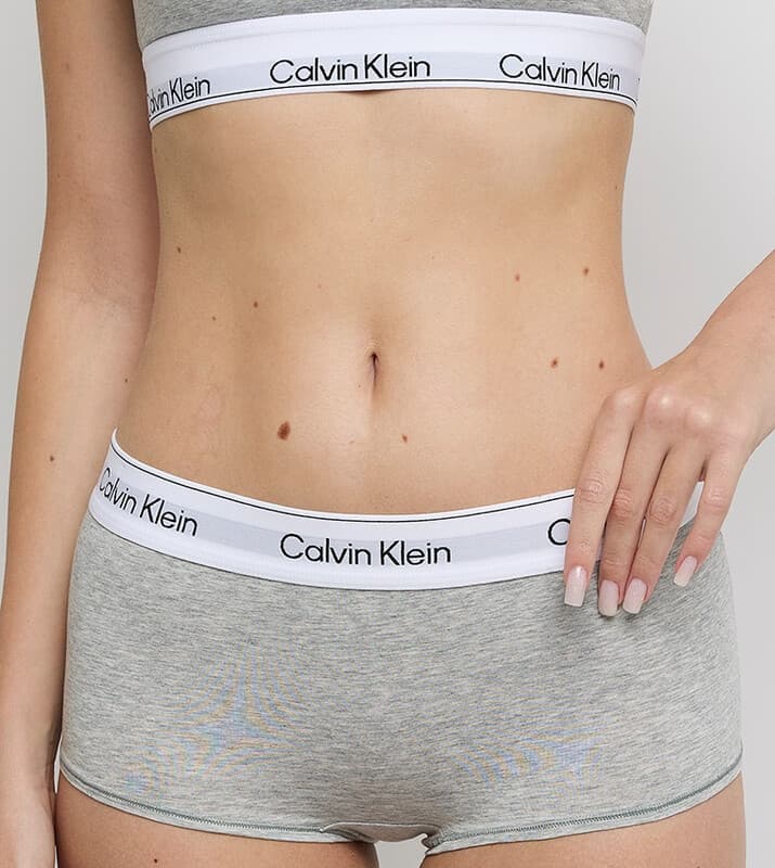 Calvin Klein LV00QF8527 Boy Shorts Grijs gemêleerd 1X