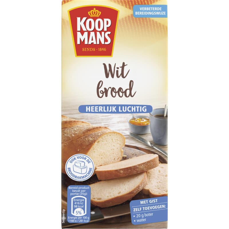 Koopmans Witte Broodmix - 450 g