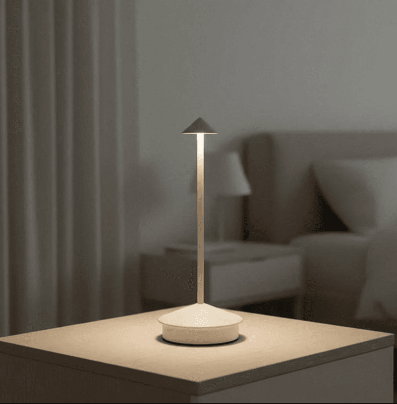 Lampenwelt tafellamp, oplaadbare en draadloze tafellamp met touchbediening, geschikt voor binnen- en buitengebruik, dimfunctie, 3000–6000 K, hoogte 29 cm, kleur wit