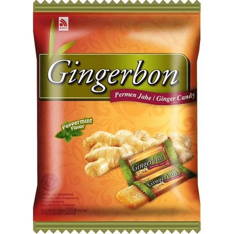 Gingerbon gember-pepermuntbonbons 125 g