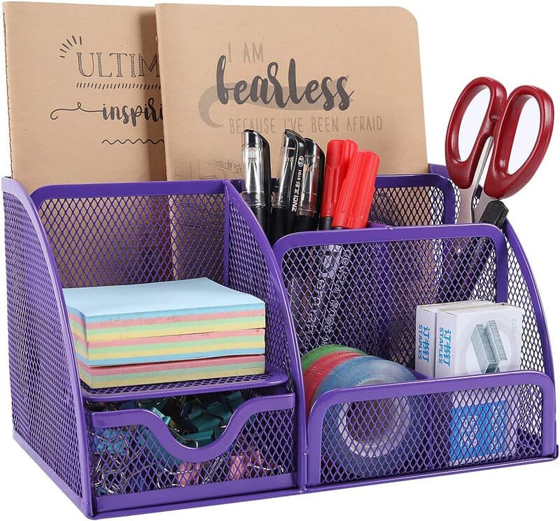 Senhoglb bureau-organizer van mesh - paars - Jaarverwisselingssale - top cadeauopties