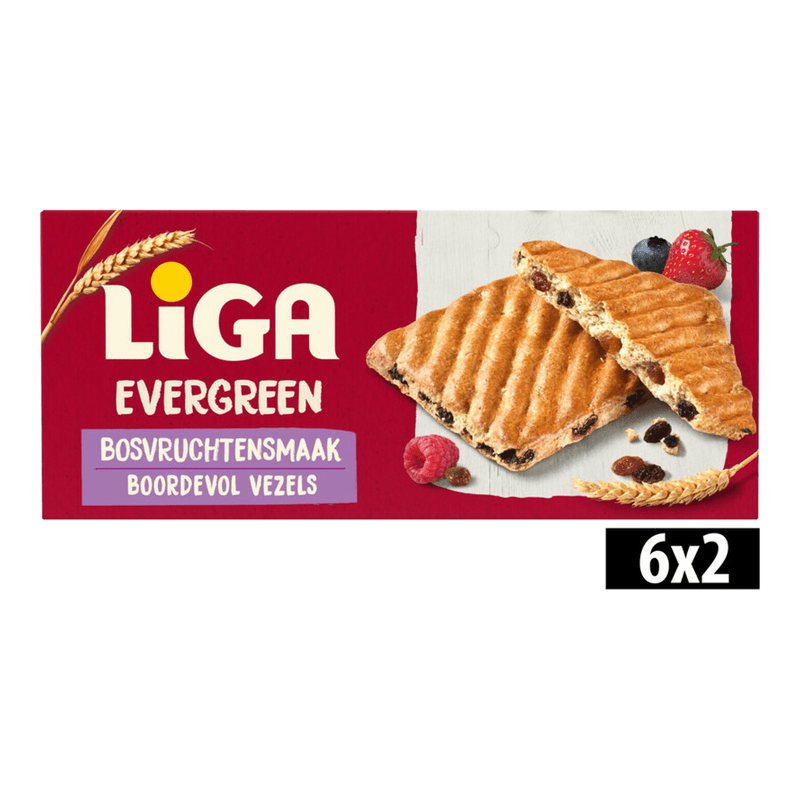 Liga Evergreen Graan Koekjes Met Bessen Smaak - 250 g