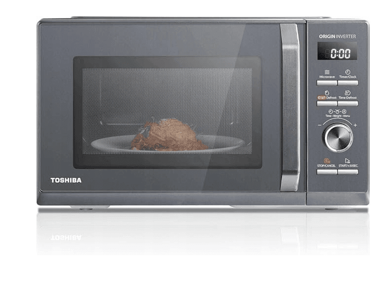 Toshiba MW3-AM25PFI(MG) magnetron, 25 liter, 900 W, 10 vermogensstanden, grijs