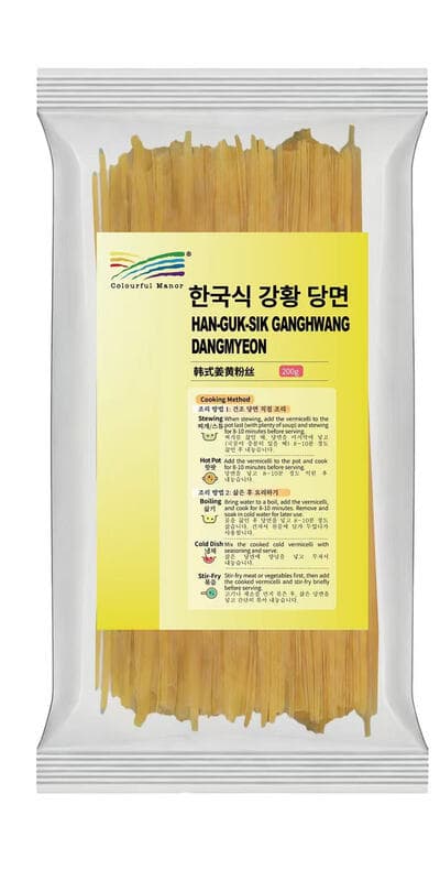 Koreaanse stijl kurkuma glasnoedels 200 g