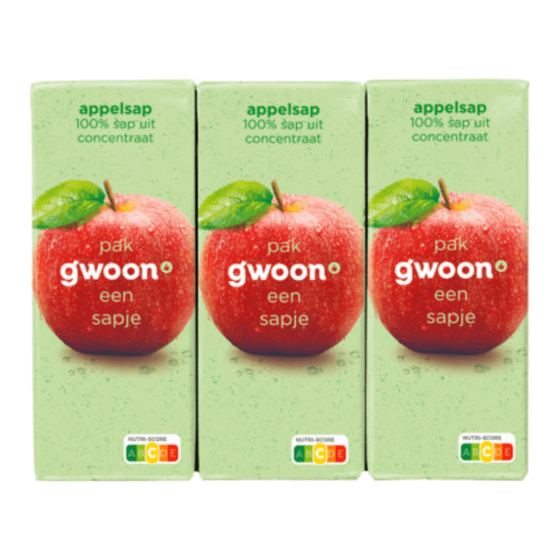 G'woon Appelsap - 6 x 200 ml