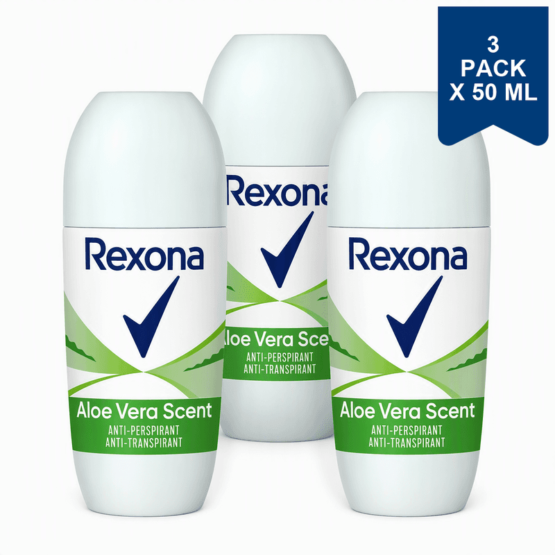 Rexona Roll-on Deo - Aloe Vera 50 ml (3-Pack)