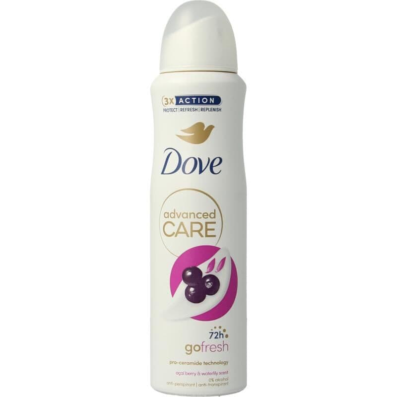 Dove Deodorant Spray Advanced Care Acai Berry & Waterlily - 150 ml