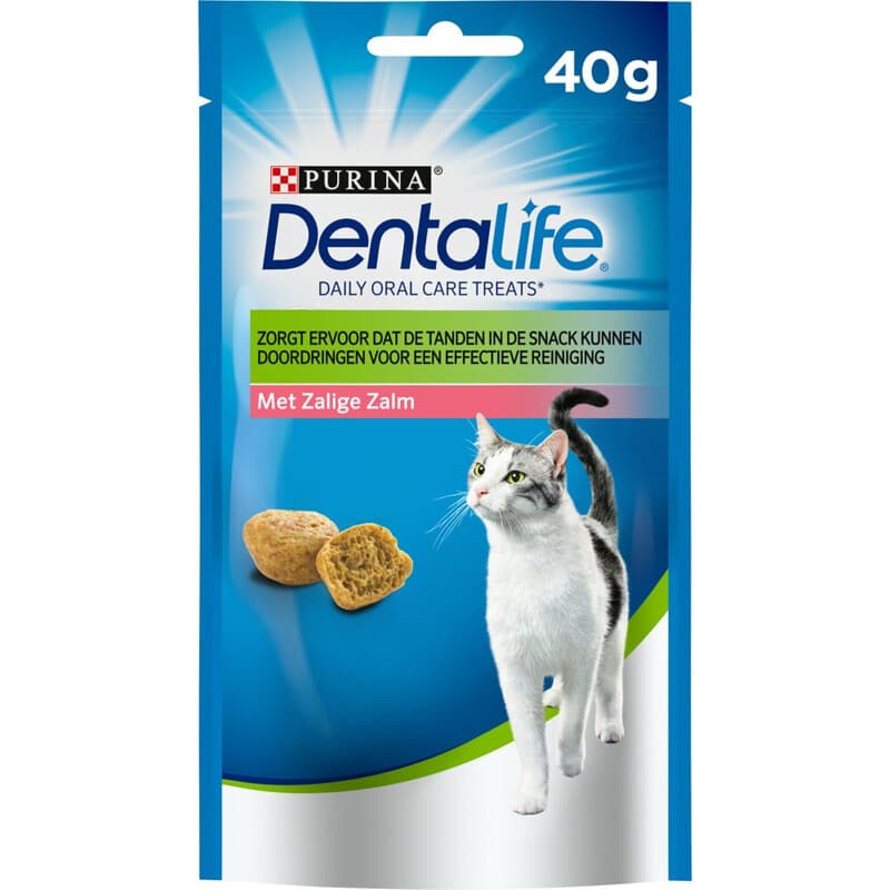 Purina Dentalife Denta Care snoepjes - kattensnack - zalm 40 g