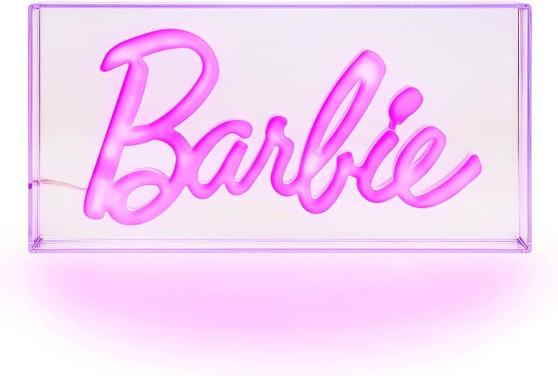 Paladone Barbie Neon LED Lamp - Felroze, 15,5 x 30,5 cm