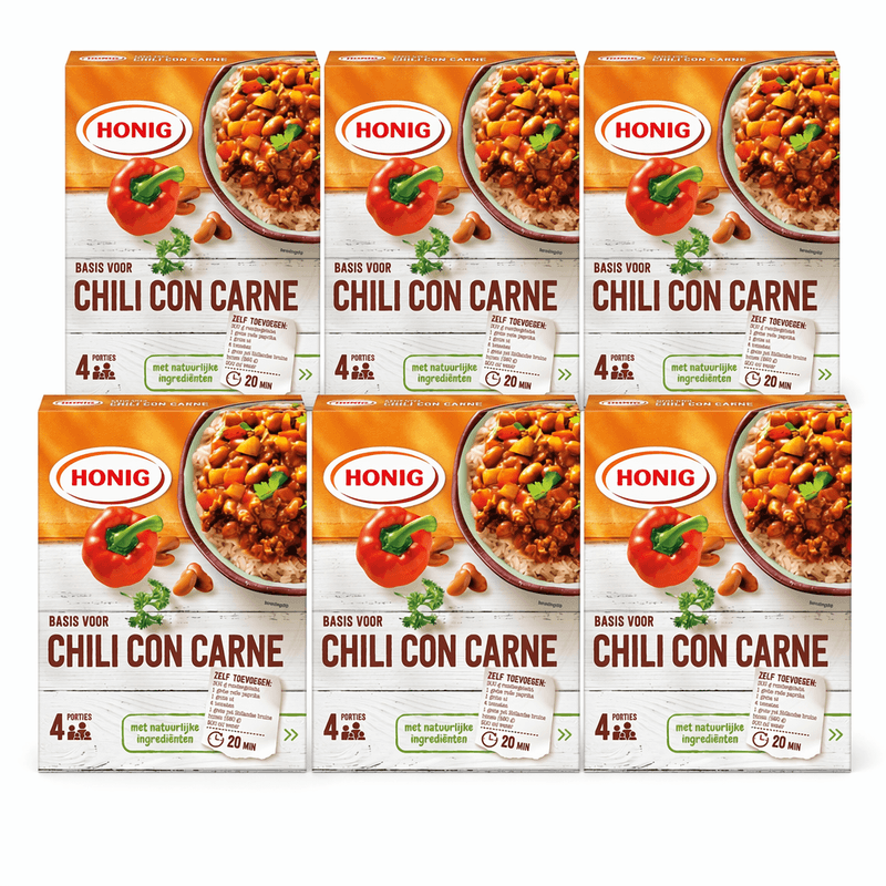 Honig Chili Con Carne Basis - 6 x 42 g