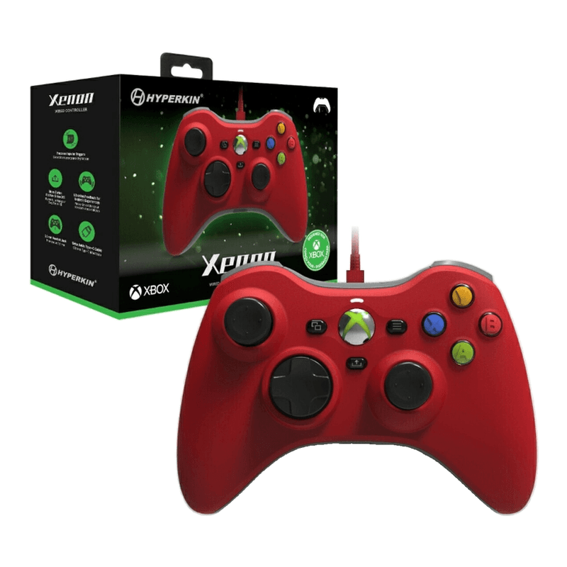 Hyperkin - Xenon - bedrade controller - voor Xbox Series X|S / Xbox One / Windows 11|10 (rood)