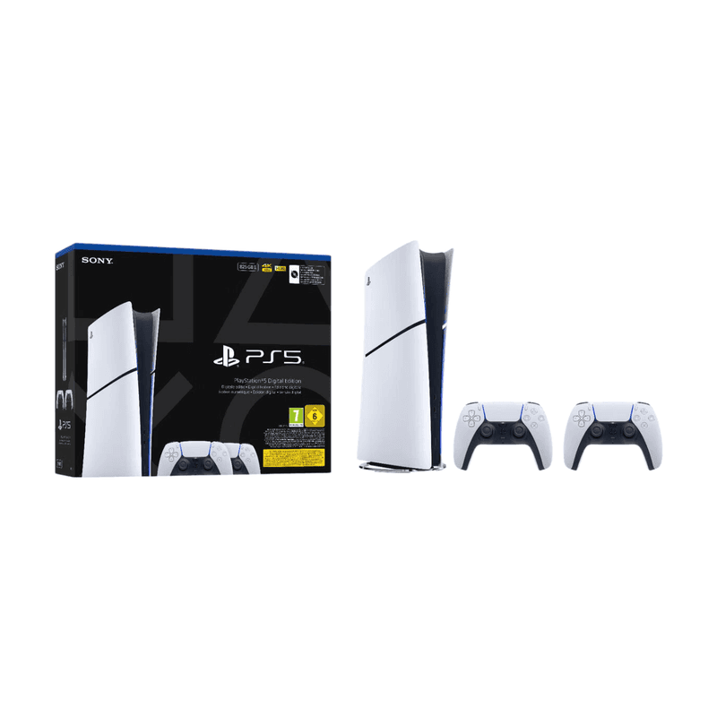 PlayStation 5 Slim Digital Edition + Extra Controller Wit