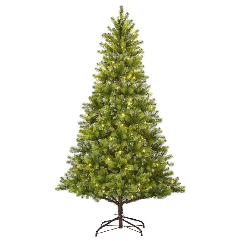 Nagoya groene LED-kerstboom 120 lichtjes TIPS 738 - H150 x D91 cm