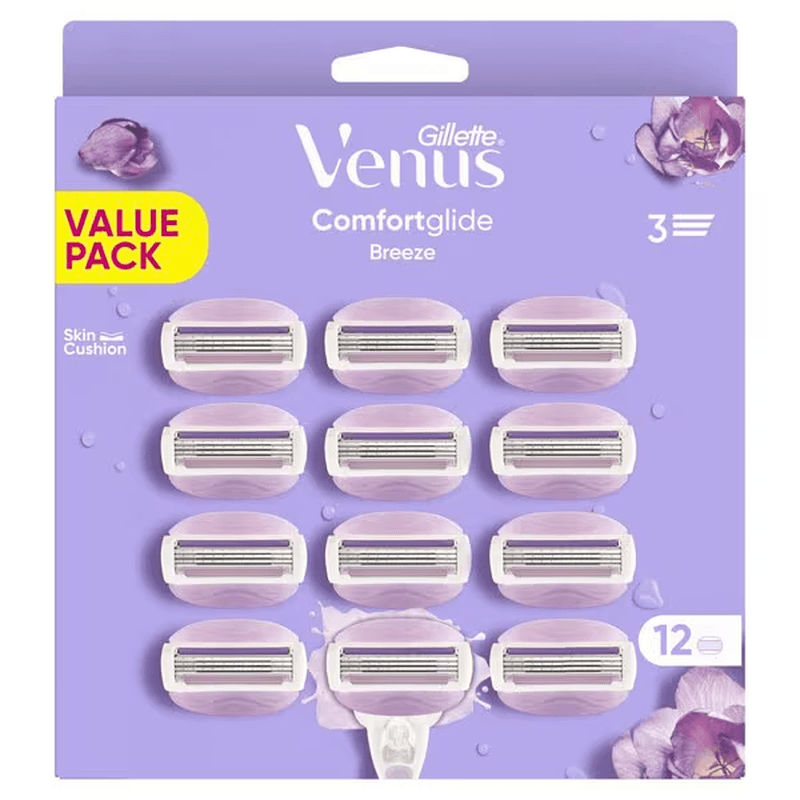 Gillette Venus Comfortglide Breeze scheermesjes, 12 stuks