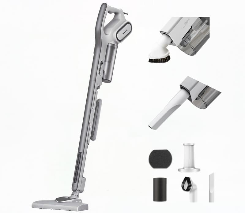 Deerma DX700 Stofzuiger + Kruimeldief - HEPA Filter - Zakloos - Opzetstukken - Bedraad