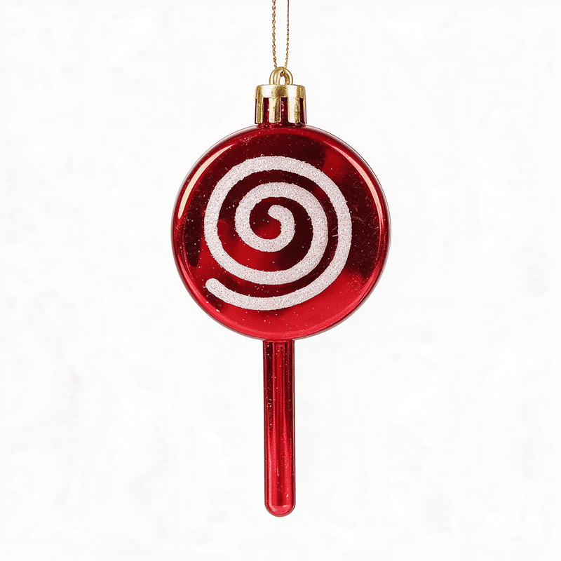 2 stuks hangende kerstballen, decoratiepop voor kerstboom, nieuwe schattige lollysnoeppalet-hangende versiering voor muren, ramen, deuren, huisfeest en tuin
