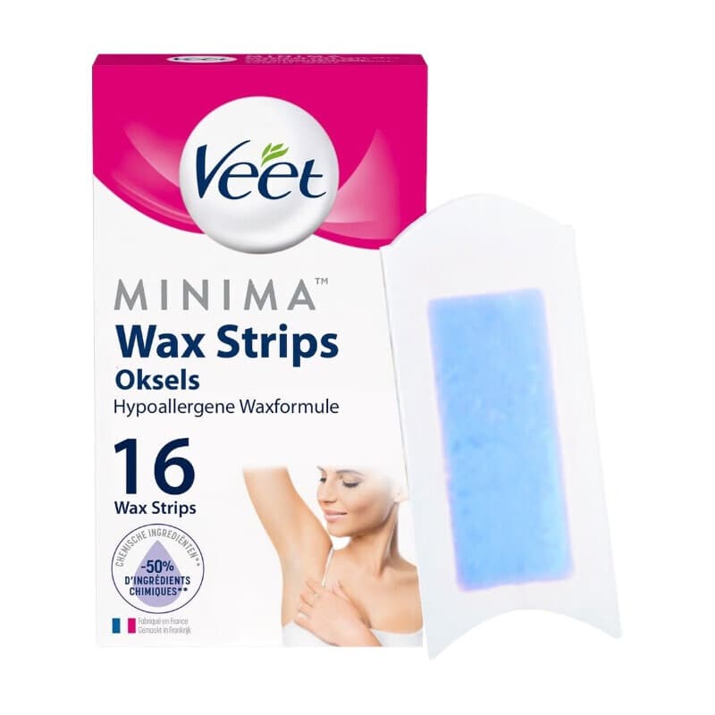 Veet ontharingsstrips - oksels - hypoallergeen Minima - 16 stuks