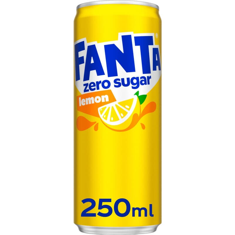 Fanta Lemon Zero Sugar Soda - 250 ml