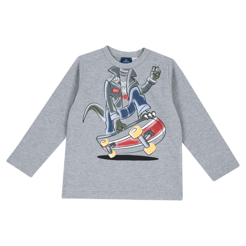 CHICCO ABBIGLIAMENTO longsleeve T-shirt, maat 86, mediumgrijs