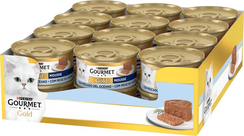 Gourmet Gold Mousse Kattenvoer Natvoer Tonijn 24 x 85 g