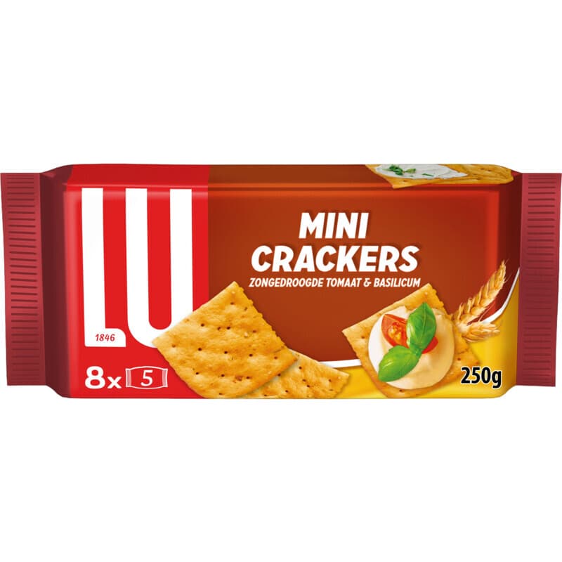 Lu Minicracker Tomaat Basilicum - 250 g