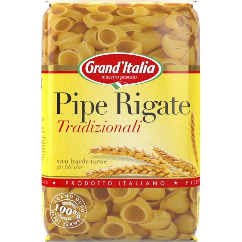 Grand'Italia Tradizionali Pipe Rigate - 500 g