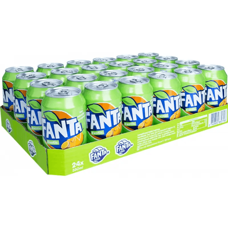 Fanta Exotic Soda - 24 x 330 ml