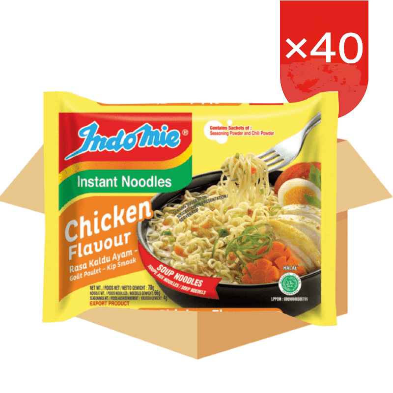 Indomie Instant Noedels Kipsmaak 40*70 g Doos (Indonesië Import)