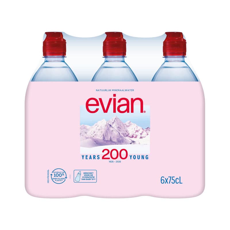 Evian Water - 6 x 0.75 L
