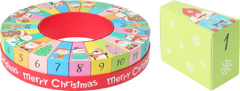 Koopman Adventskalender - Ronde Vorm, 31,7 x 6,4 cm