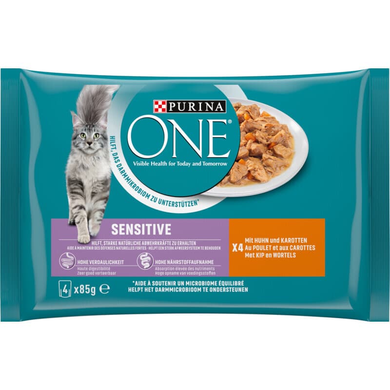 Purina ONE Sensitive Natvoer Kip Pouch