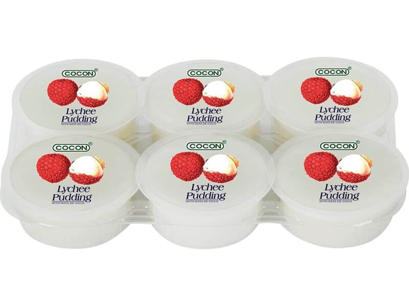 Liu Fu De Litchi pudding met Nata de coco 480 g